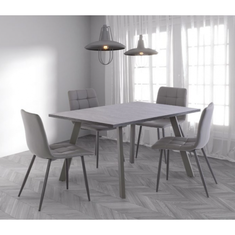 WOF Picasso Dark Rhine 1.2M Dining Table